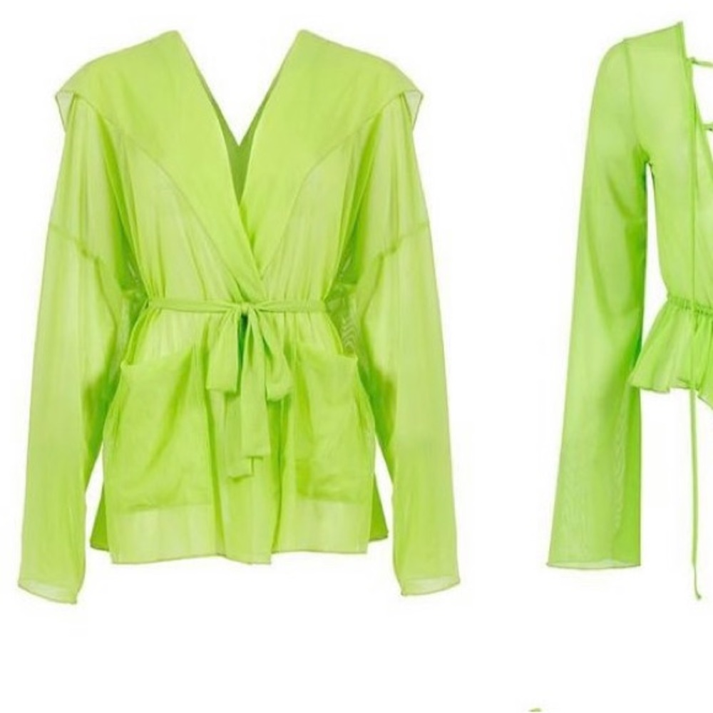 Laina Rauma hooded shortie robe